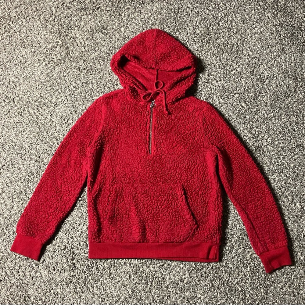 No Boundaries Dark Red Zip Up Hoodie size M(7/9)